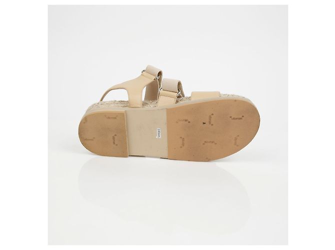Chanel Velcro-Seil-Sandalen Größe Braun - Ansicht 11