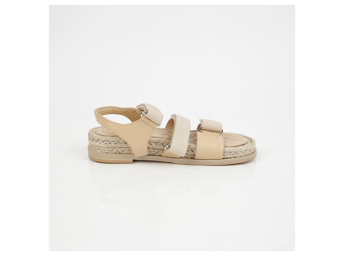 Chanel Velcro-Seil-Sandalen Größe Braun - Ansicht 8