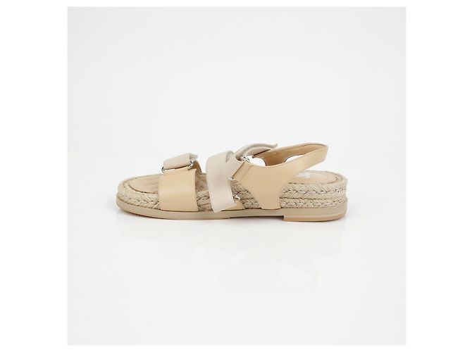 Chanel Velcro-Seil-Sandalen Größe Braun - Ansicht 9