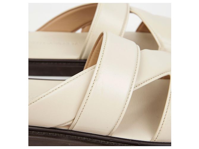Bottega Veneta Strap Sandals Size White - view 3