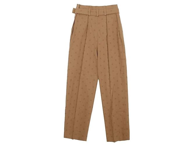 Fendi Pantalones de tiro alto Castaño - vista 2