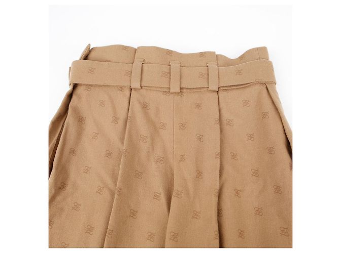 Fendi Pantalones de tiro alto Castaño - vista 7