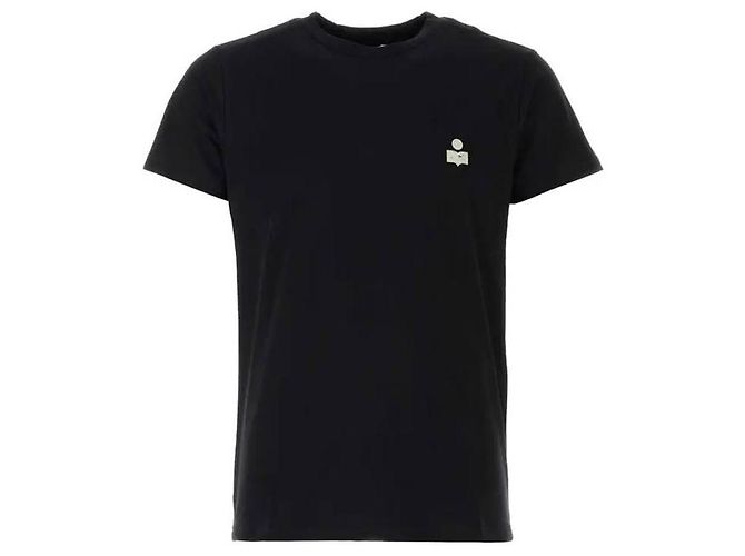 Isabel Marant T-Shirt mit kurzen Ärmeln und Logo Schwarz - Ansicht 4