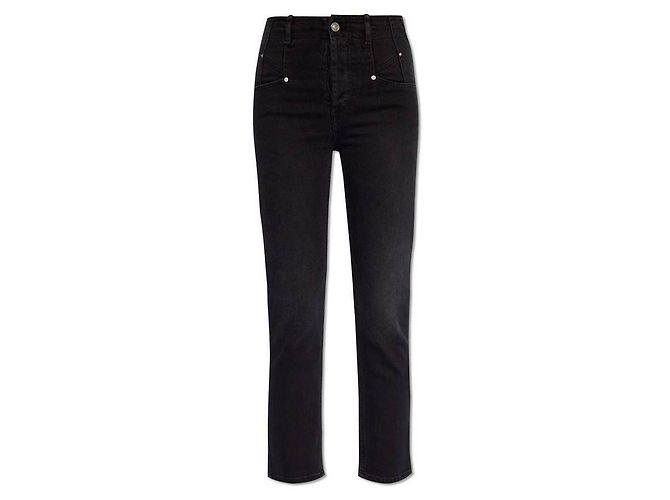 Isabel Marant Slim Denim Hose Schwarz - Ansicht 4