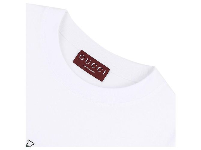 Gucci T-Shirt aus Baumwolljersey mit Druck: - Ansicht 5