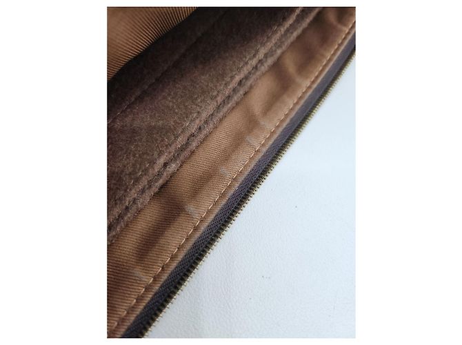 Louis Vuitton Clutch in tela monogramma Marrone - vista 21