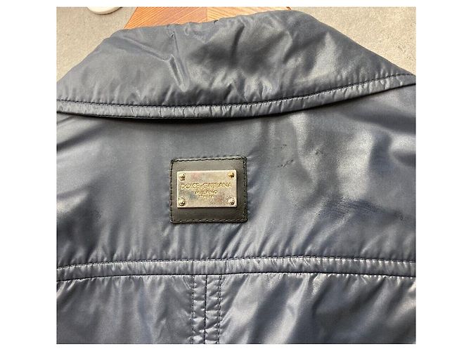 Dolce & Gabbana Giacca Blouson in Nylon Blu Navy - vista 3