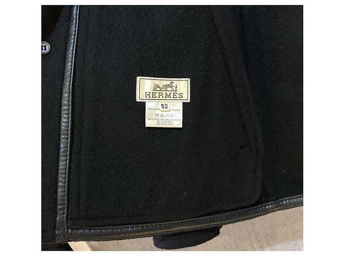 Hermès Kurze Cashmere-Jacke schwarz - Ansicht 7
