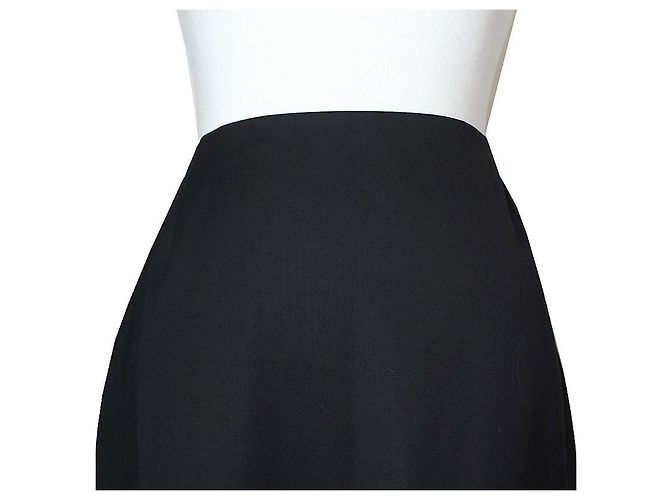 Escada Falda de mezcla de lana negra Negro - vista 4