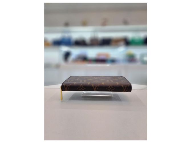 Louis Vuitton Cartera larga para mujer con chip Castaño - vista 6