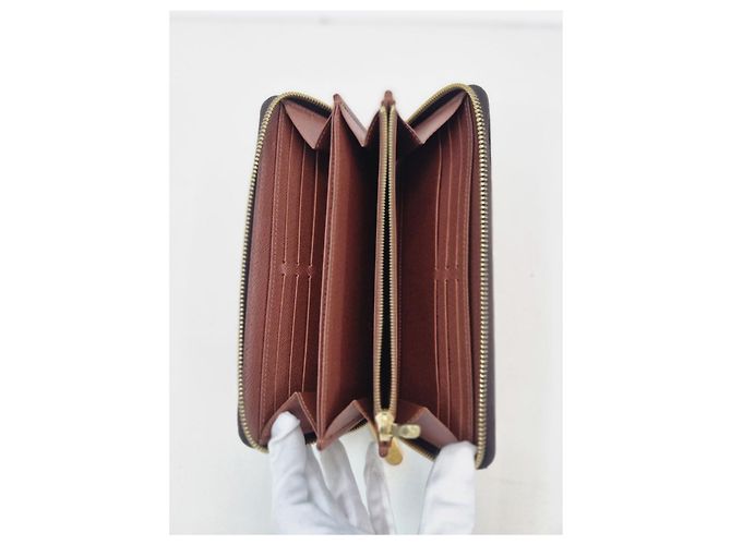 Louis Vuitton Cartera larga para mujer con chip Castaño - vista 7