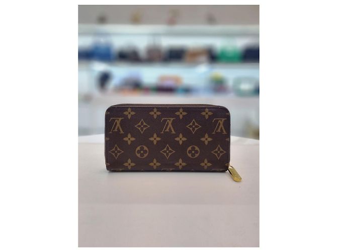 Louis Vuitton Cartera larga para mujer con chip Castaño - vista 8