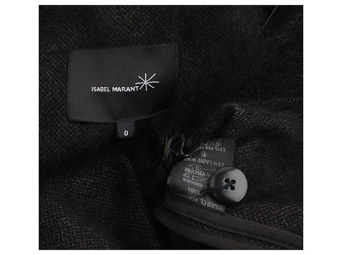 Giacca in misto angora nera Isabel Marant Nero - vista 3