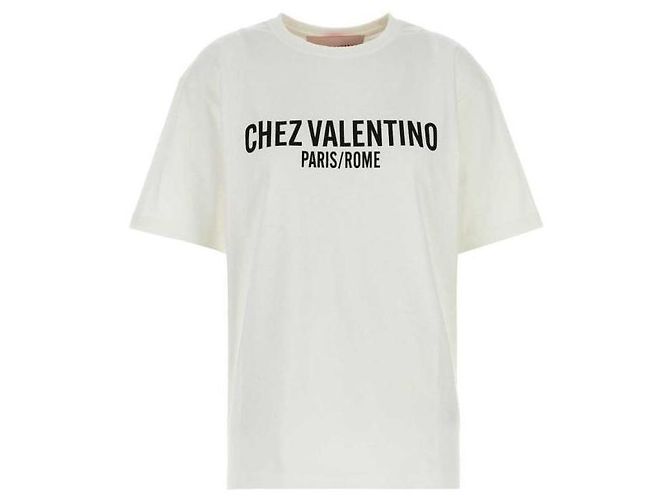 Valentino Camiseta de algodón jersey estampada Blanco - vista 4