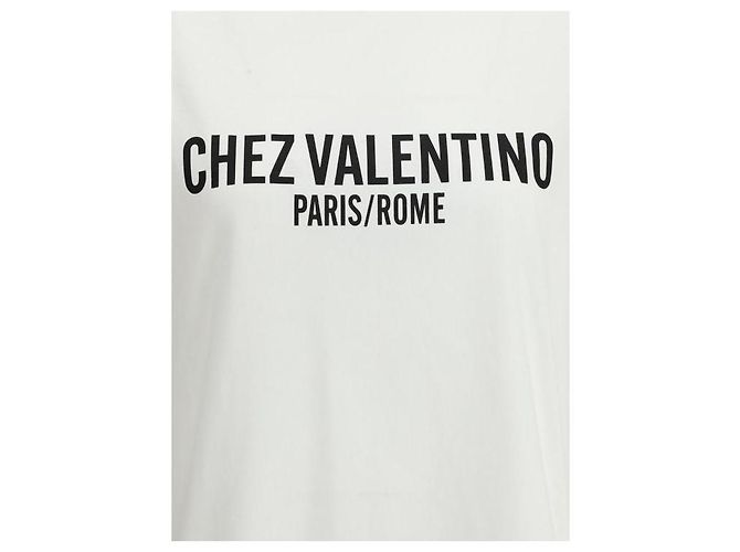Valentino Camiseta de algodón jersey estampada Blanco - vista 6