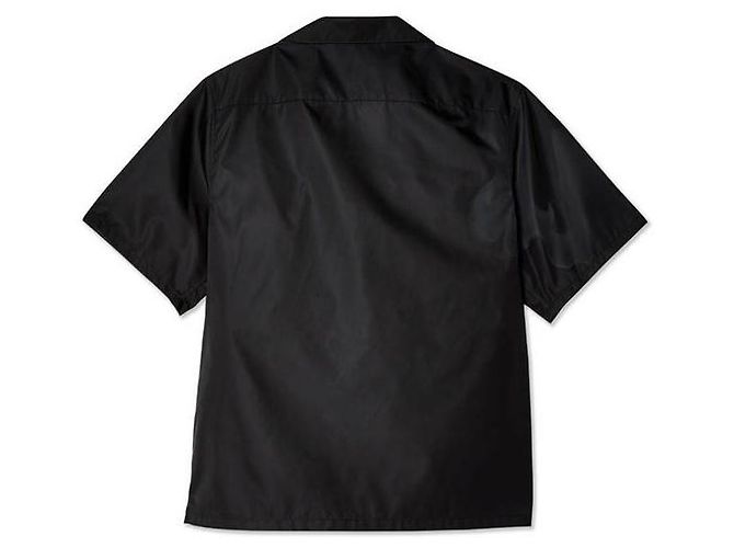 Prada Camisa de manga curta de nylon Preto - vista 5