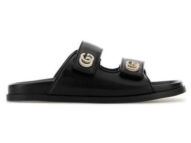 Gucci Sandali in Cristallo AAEKU Nero - vista 4