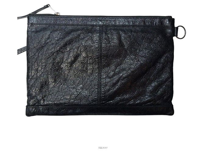 Balenciaga Borsa a tracolla con clip Motor Forté Nero - vista 2
