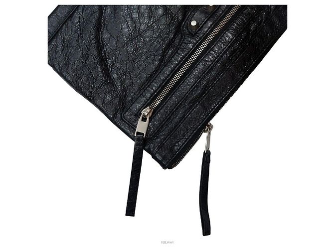 Balenciaga Borsa a tracolla con clip Motor Forté Nero - vista 6