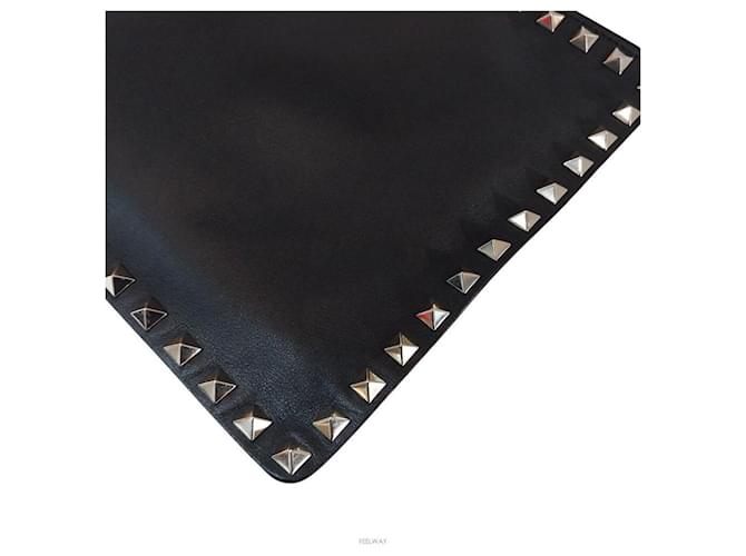 Valentino Clutch Rockstud Nero - vista 6