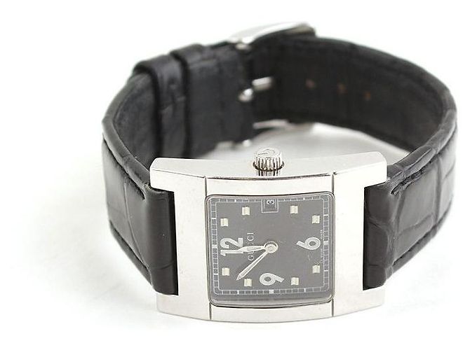 Gucci Orologio al quarzo con cinturino in acciaio nero Wany - vista 2