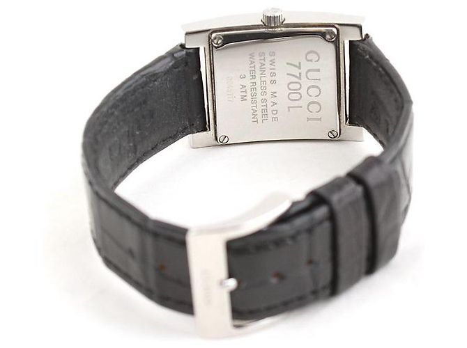 Gucci Orologio al quarzo con cinturino in acciaio nero Wany - vista 3
