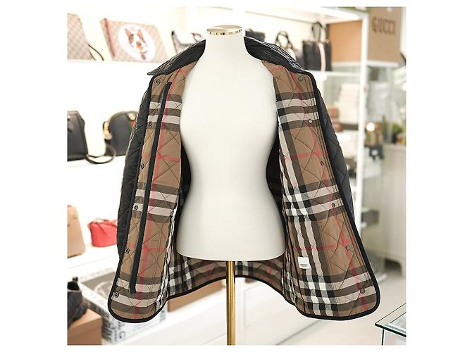 Burberry Dalry Steppjacke aus Polyester in Schwarz - Ansicht 8
