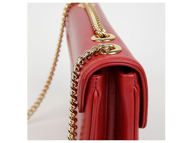 Gucci Borsa a tracolla media testa di tigre Rosso - vista 10