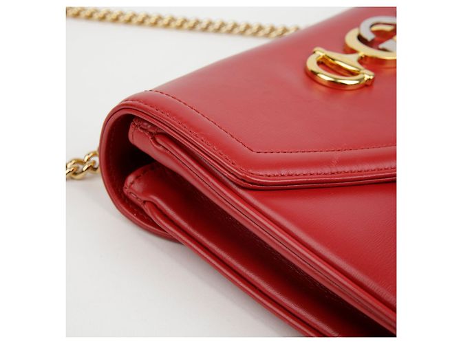 Gucci Borsa a tracolla media testa di tigre Rosso - vista 14