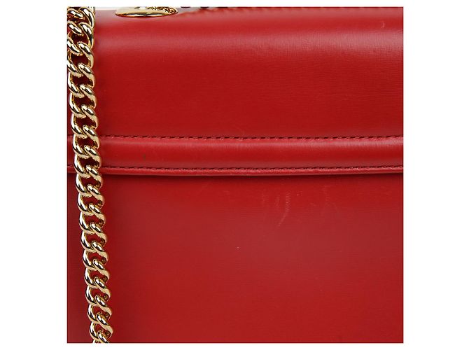 Gucci Borsa a tracolla media testa di tigre Rosso - vista 6