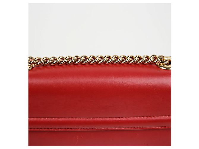Gucci Borsa a tracolla media testa di tigre Rosso - vista 7