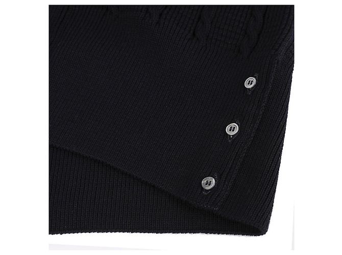 Thom Browne Lässiger V-Ausschnitt Kabelstrick-Cardigan aus Wolle Blau - Ansicht 9
