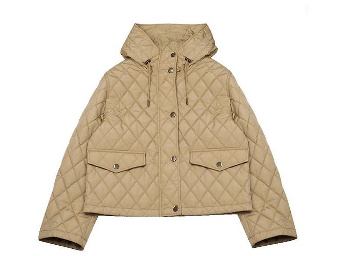 Burberry Chaqueta corta de nylon acolchado con capucha - vista 3