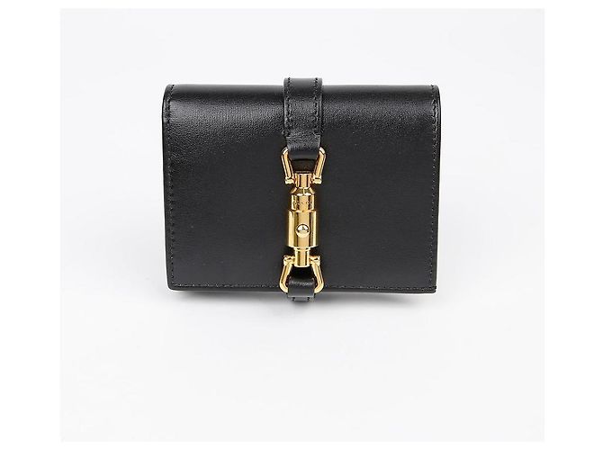 Gucci Portafoglio Portacarte Jackie Nero - vista 2