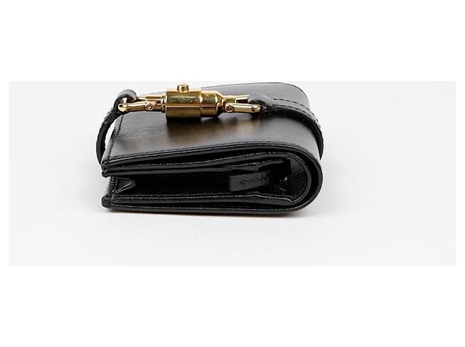 Gucci Portafoglio Portacarte Jackie Nero - vista 5