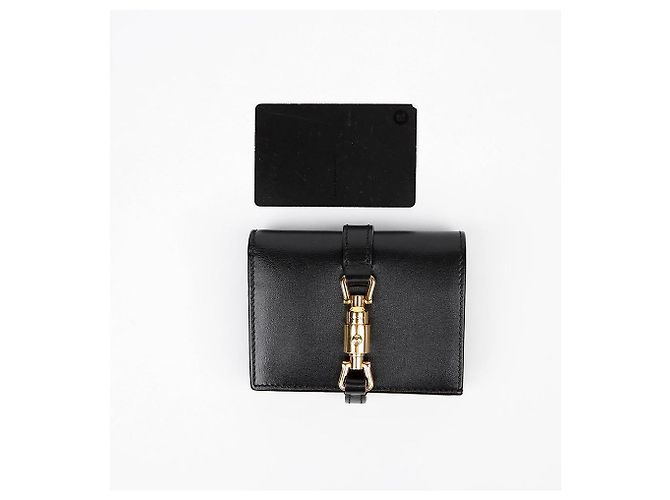 Gucci Portafoglio Portacarte Jackie Nero - vista 9