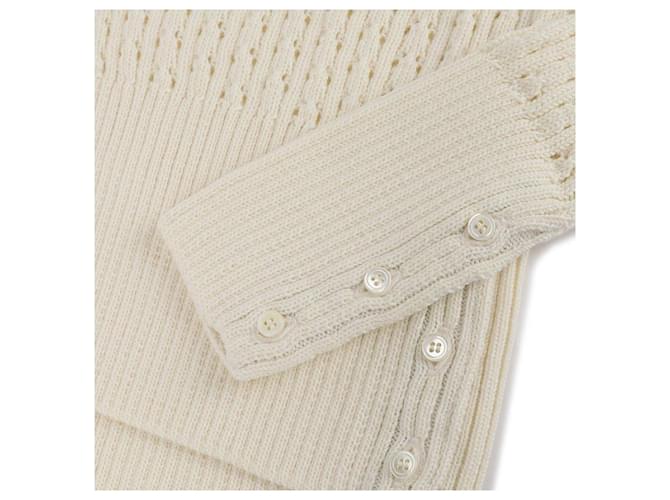 Thom Browne Woll-Punktmuster-Pullover für Frauen Weiß - Ansicht 8