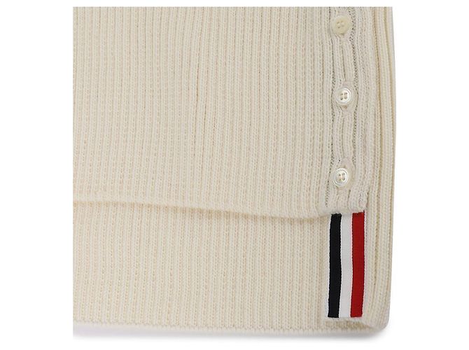 Thom Browne Woll-Punktmuster-Pullover für Frauen Weiß - Ansicht 9