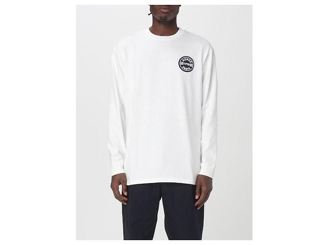 Kenzo Camiseta de manga longa com patch de logo - vista 4