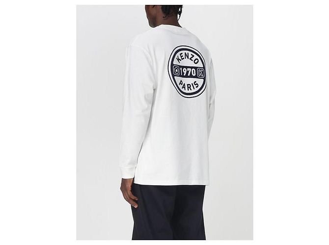 Kenzo Camiseta de manga longa com patch de logo - vista 5