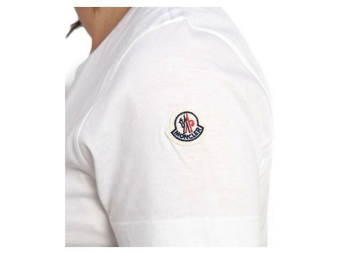 Moncler Camiseta de manga corta con parche de logo - vista 5