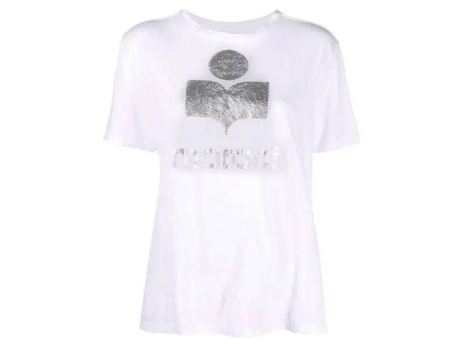 Isabel Marant Leinen T-Shirt mit kurzen Ärmeln - Ansicht 4