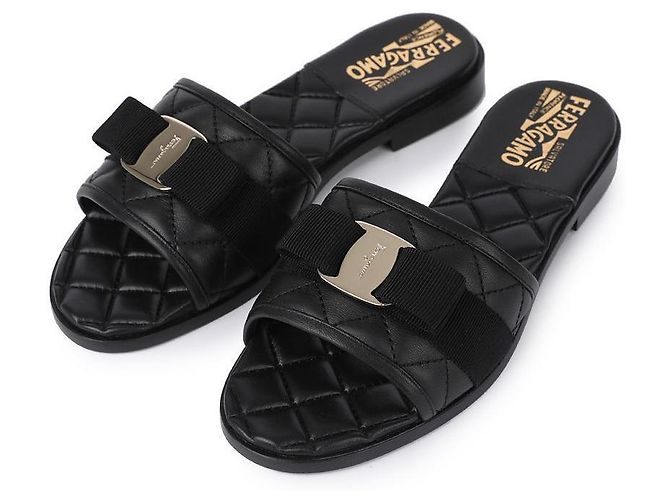 Salvatore Ferragamo Slide NERO - vista 3