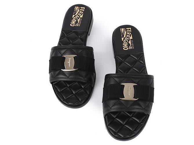 Salvatore Ferragamo Slide NERO - vista 4