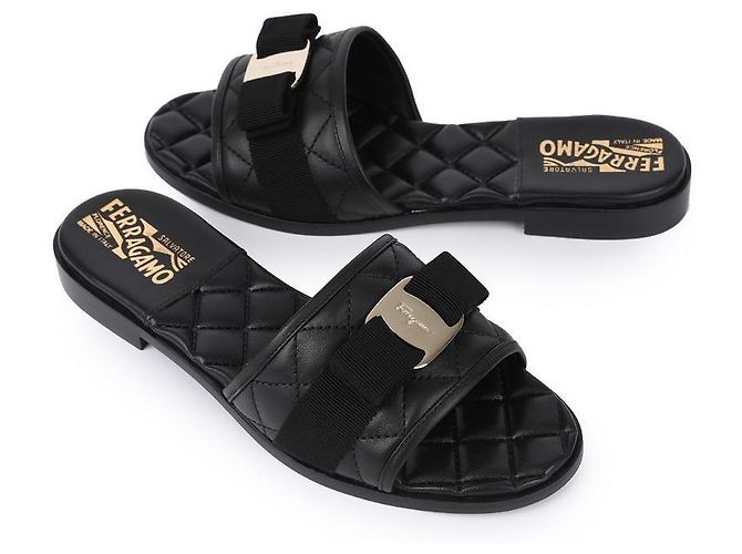 Salvatore Ferragamo Slide NERO - vista 5
