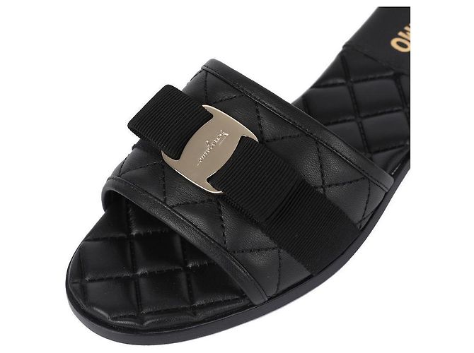 Salvatore Ferragamo Slide NERO - vista 9