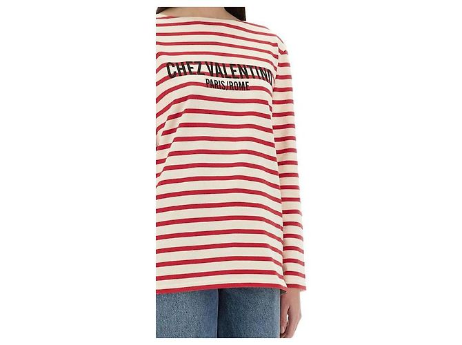 Valentino She Gestreiftes T-Shirt - Ansicht 7