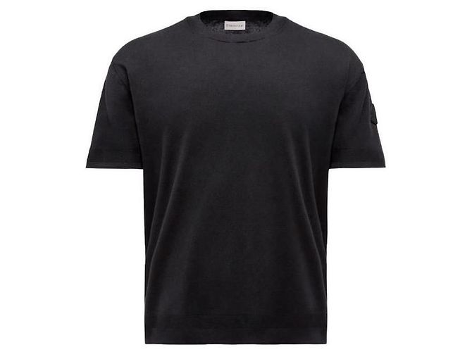 Moncler Seiden-Baumwoll-Strick-T-Shirt - Ansicht 4
