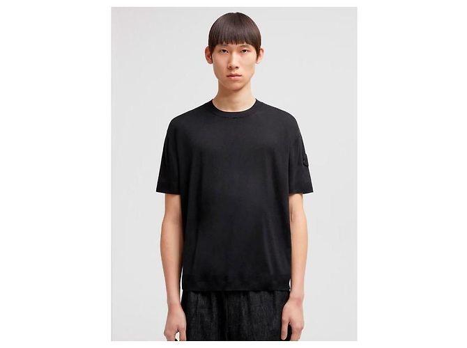 Moncler Seiden-Baumwoll-Strick-T-Shirt - Ansicht 5