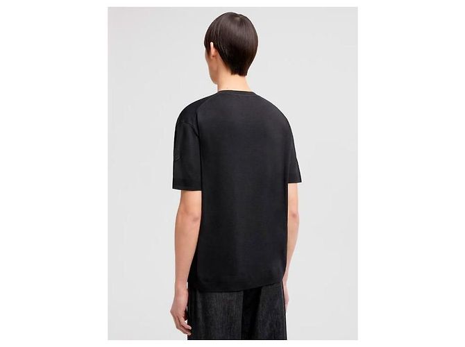 Moncler Seiden-Baumwoll-Strick-T-Shirt - Ansicht 6